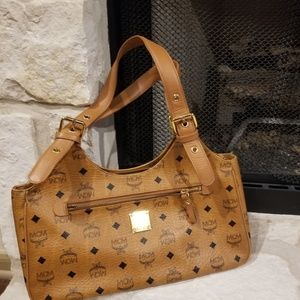 MCM satchel bag - Cognac